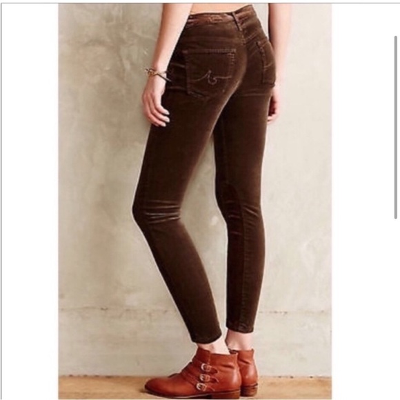 AG The Stevie Slim Straight Brown Corduroy Pants Brown 27R - Picture 10 of 12